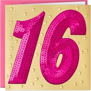Hallmark Signature 16th Birthday Card for Her (Seriously Sweet)