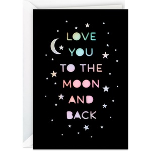 Hallmark Signature Anniversary Card (Gold and Woodgrain, Love You More) for Husband, Wife, Partner, Spouse(Birthday Card  Anniversary Card  Love Card  All Occasion Card)