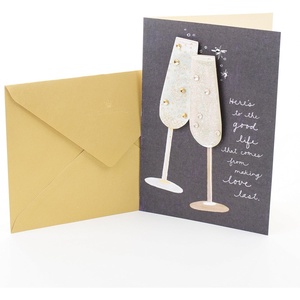 Hallmark Signature Anniversary Greeting Card (Toasting Glasses)(Toasting Glasses)