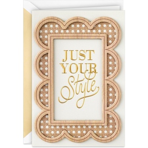 Hallmark Signature Birthday Card (Delivery)(Rattan  Just Your Style)