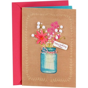 Hallmark Signature Birthday Card for Mom (Flowers)(Flowers)