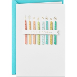 Hallmark Signature Birthday Card for Women (Favorite Person)(Birthday Candles)