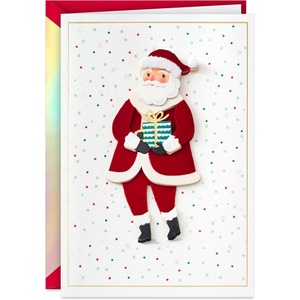 Hallmark Signature Christmas Card (Christmas Train)(Santa Claus)