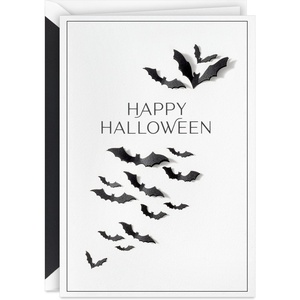 Hallmark Signature Halloween Card (Bats, Perfectly Unsettling)