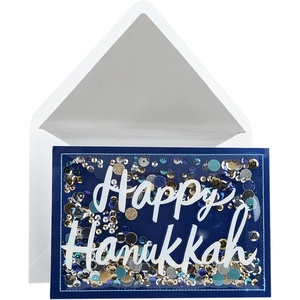 Hallmark Signature Hanukkah Card (Happy Hanukkah Confetti), (0699XXH2152)(Confetti)
