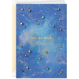Hallmark Signature Love Card (Got My Wish) for Anniversary, Romantic Birthday, Sweetest Day