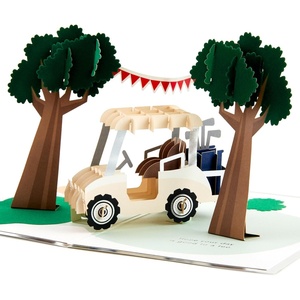 Hallmark Signature Paper Wonder Father’s Day Pop Up Card (3D Golf Cart, Best by Par) for Dad, Husband, Grandpa, Brother, Golfer, Birthday Card for Him(Pop Up  Golf)