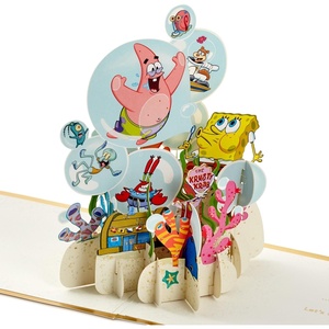 Hallmark Signature Paper Wonder Nickelodeon SpongeBob SquarePants Pop-Up Card (Best of Friends) for Birthdays or Any Day