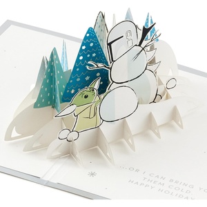 Hallmark Signature Paper Wonder Pop Up Holiday Card (Baby Yoda Christmas Card)