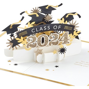 Hallmark Signature Paper Wonder Pop-Up Graduation Card (Class of 2026) for College, High School, Masters Degree(Class of 2024)