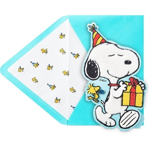 Hallmark Signature Peanuts Birthday Card (Snoopy, Happiness).(Snoopy  Happiness)