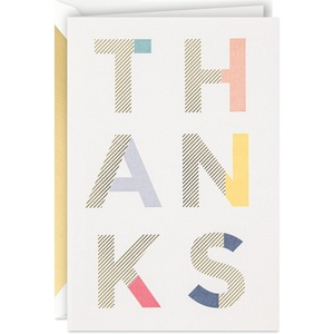 Hallmark Signature Thank You Card (Dog with Balloons) for Nurses Day, Admin Professional Day, Teacher Appreciation and More(Thanks So Much)
