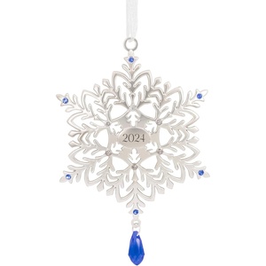 Hallmark Snowflake 2024 Christmas Ornament, Premium Metal
