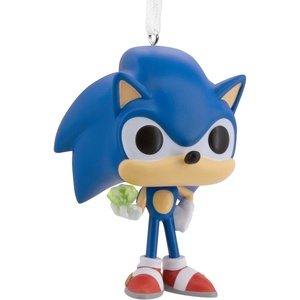Hallmark Sonic the Hedgehog with Emerald Funko POP! Christmas Ornament, Pop Culture Gifts