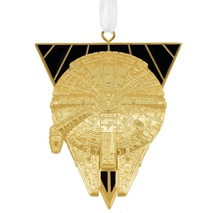 Hallmark Star Wars Characters Miniature Christmas Ornaments, Set of 6, May The 4th(Millenium Falcon)