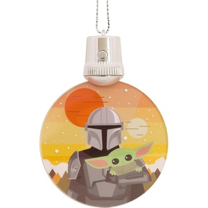 Hallmark Star Wars: The Mandalorian Grogu Blind Box Mini Halloween Ornaments (Purchase Includes 2 Tiny Mystery Ornaments)(The Mandalorian with Grogu)