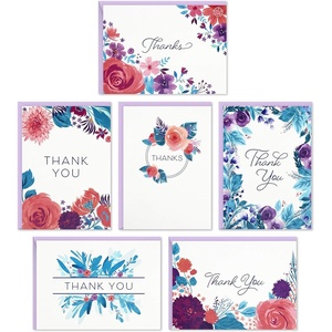 Hallmark Thank You Cards Assortment, Painted Flowers (48 Cards with Envelopes for Baby Showers, Wedding, Bridal Showers, All Occasion)(Flowers)