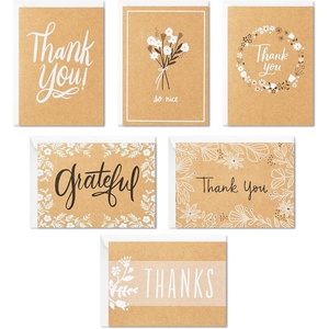 Hallmark Thank You Cards Assortment, Rustic Kraft (48 Thank You Notes with Envelopes)(Thank You Card)
