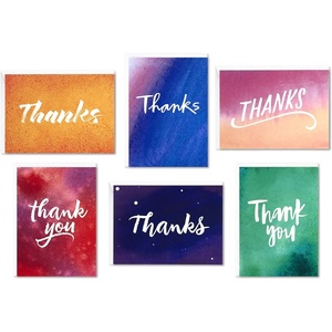Hallmark Thank You Cards Assortment, Watercolor Thanks (48 Cards with Envelopes for Baby Showers, Wedding, Bridal Showers, All Occasion)(Water Color)