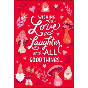 Hallmark Valentine’s Day Cards for Kids, Hearts & Rainbows (24 Blank Cards with Envelopes) for Birthdays, Back to School, Any Occasion(Mushroom and Gnome)