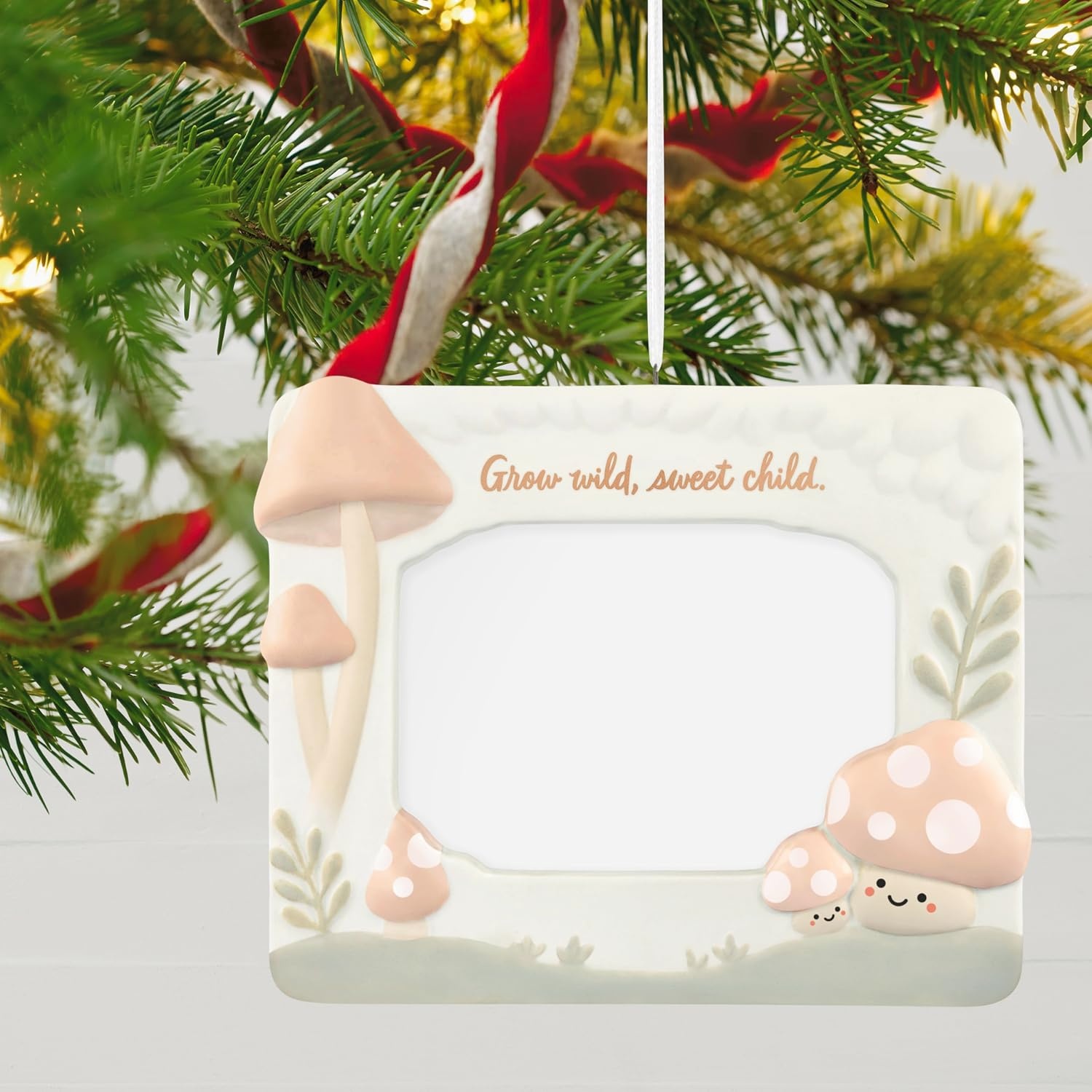 image:imageHallmark Keepsake Christmas Ornament 2024 Grow Wild Sweet Child Photo Frame PorcelainGrow Wild Sweet Child