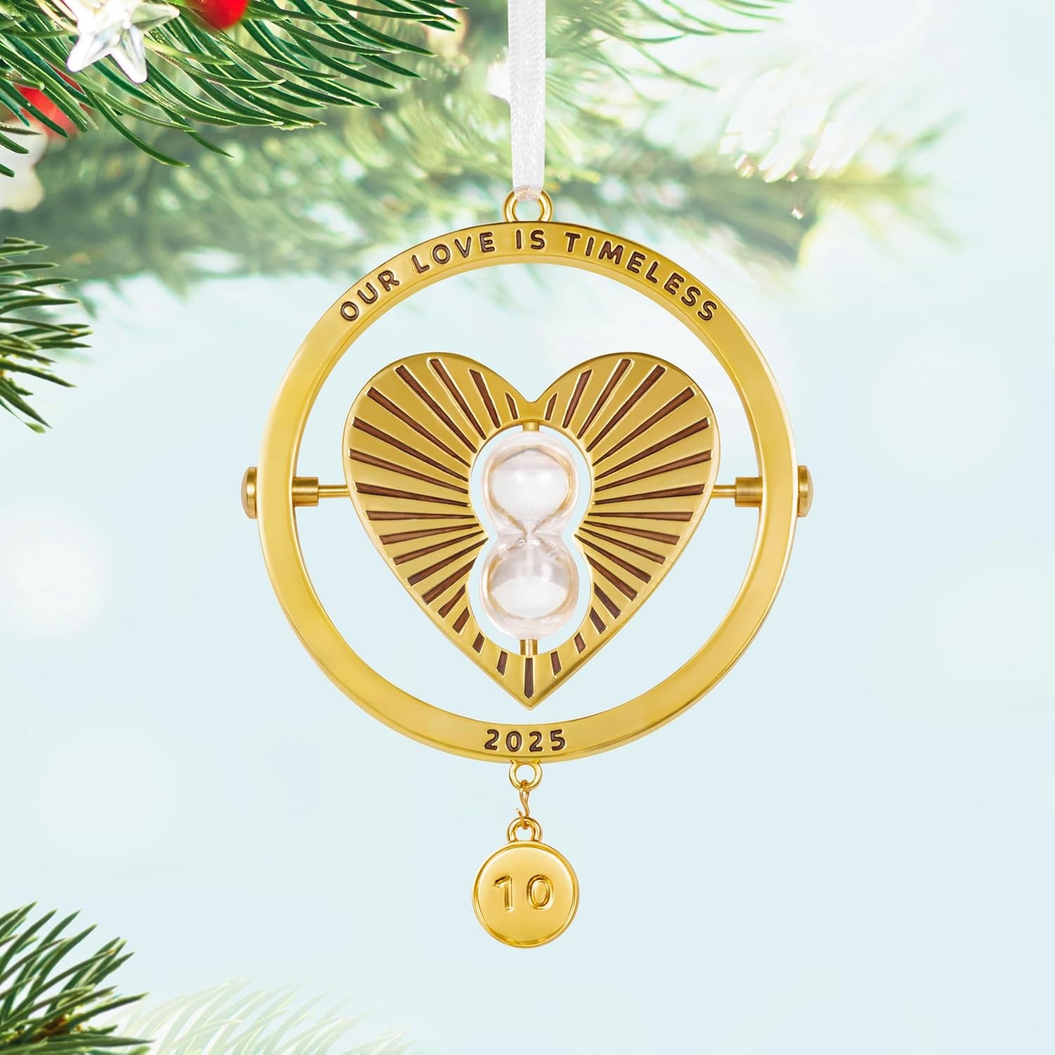 image:imageHallmark Keepsake Christmas Ornament 2024 Our Anniversary Metal Gift for Couple2025 Our Love is Timeless