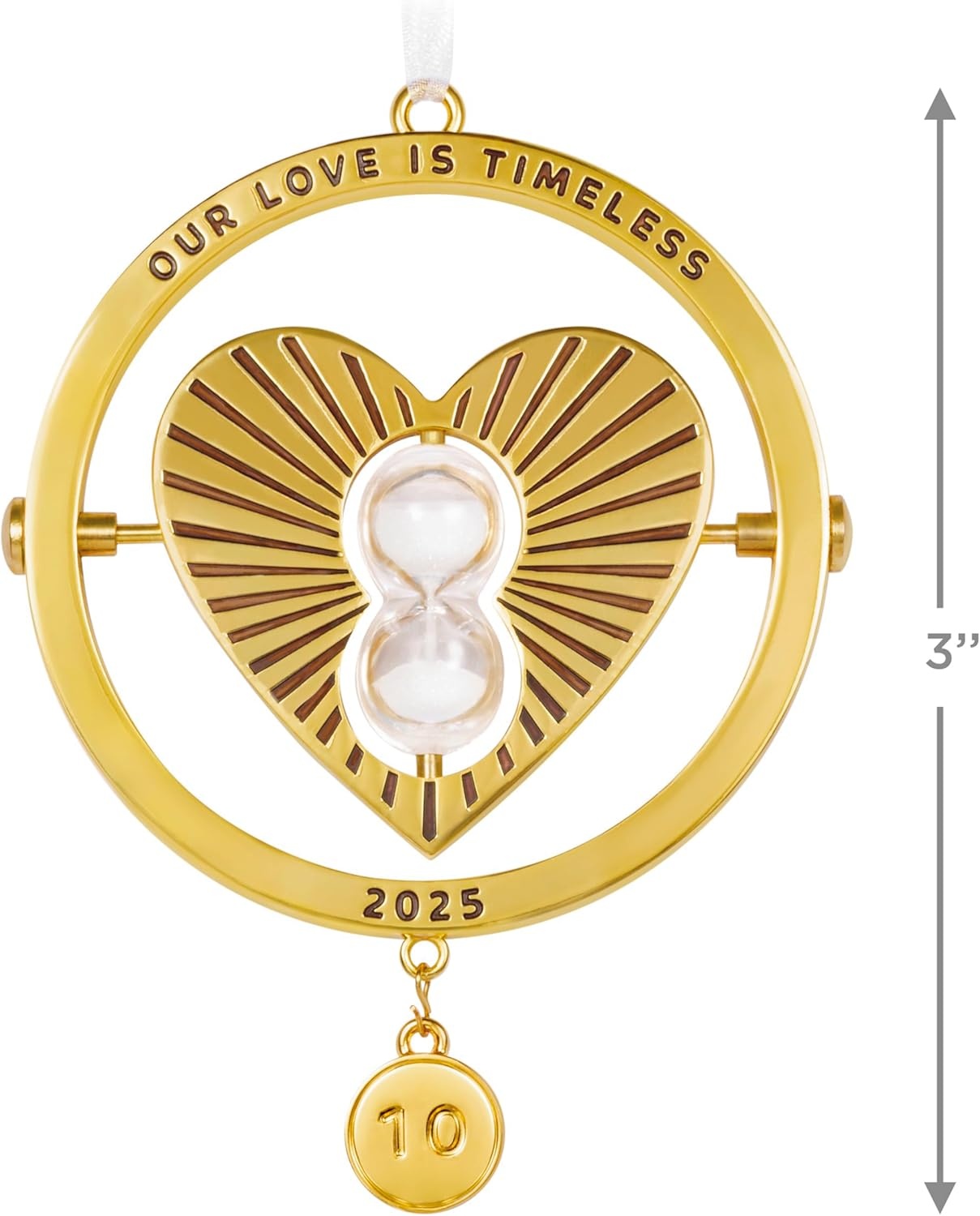 image:imageHallmark Keepsake Christmas Ornament 2024 Our Anniversary Metal Gift for Couple2025 Our Love is Timeless
