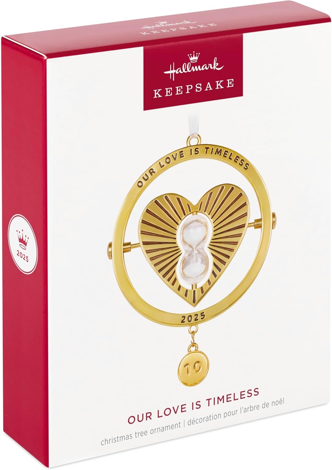 image:imageHallmark Keepsake Christmas Ornament 2024 Our Anniversary Metal Gift for Couple2025 Our Love is Timeless