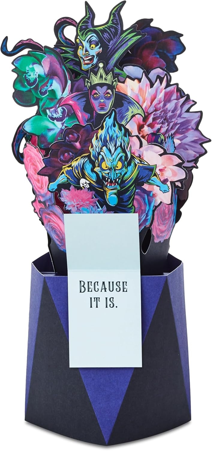 image:imageHallmark Paper Wonder Disney Villains Pop Up Card Celebrate for Birthdays Halloween Graduations Congratulations