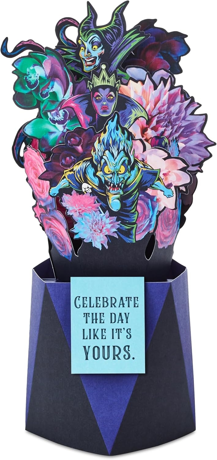 image:imageHallmark Paper Wonder Disney Villains Pop Up Card Celebrate for Birthdays Halloween Graduations Congratulations