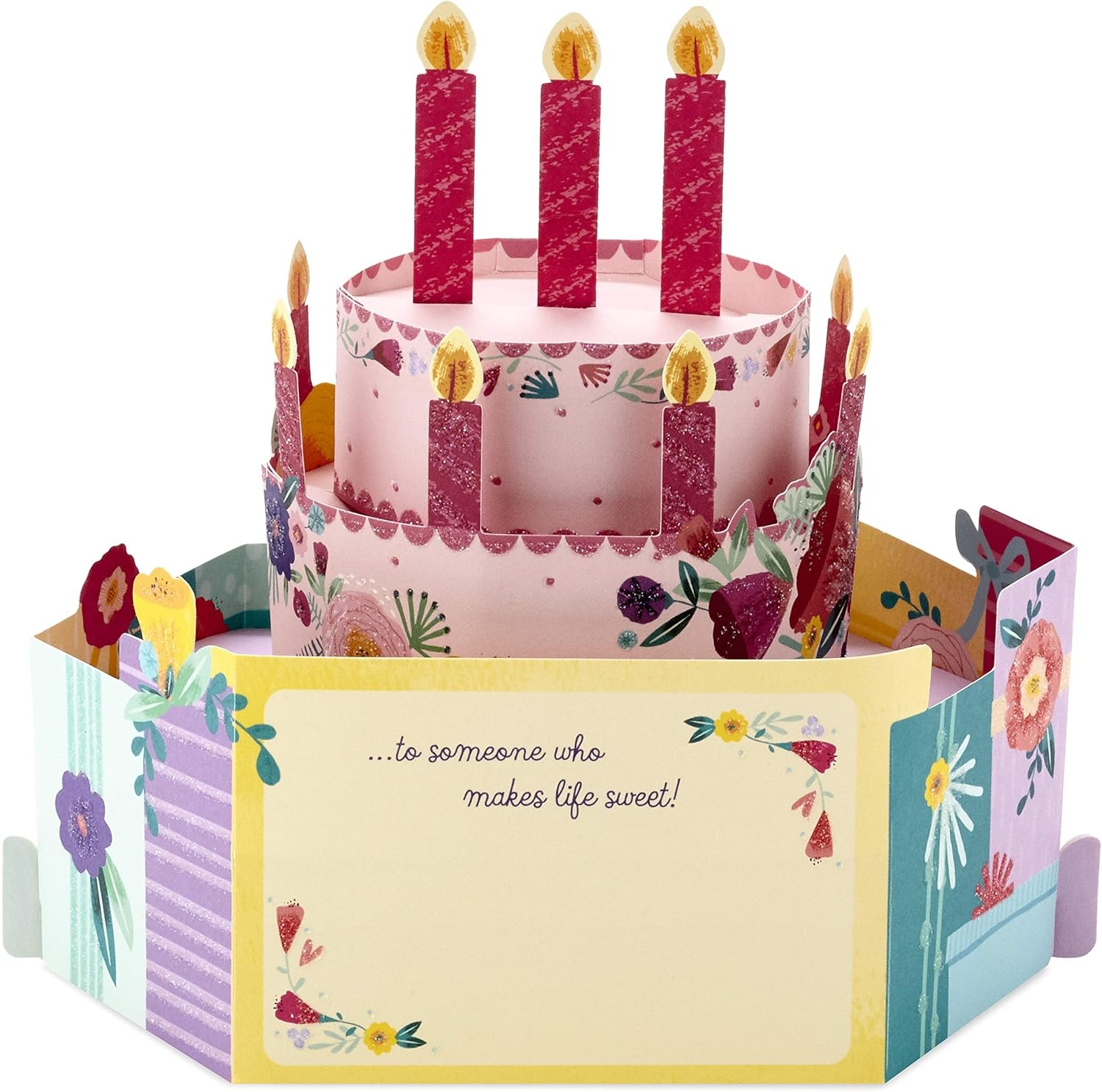 image:imageHallmark Paper Wonder Musical Pop Up Birthday Card Mylar Balloon Explosion Plays Happy BirthdayLight Blue