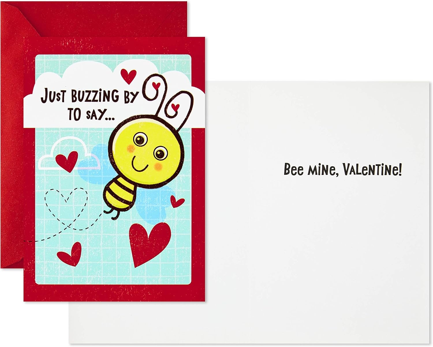 image:imageHallmark Peanuts Valentines Day Cards Pack Snoopy and Woodstock 10 Valentines Day Cards with EnvelopesRedPurple
