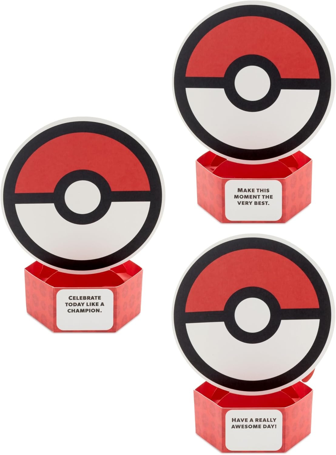 image:imageHallmark Pokmon Mini Pop Up Cards 3 Cards Pikachu Eevee Charmander Paper Wonder Card for Birthdays Just Because and More