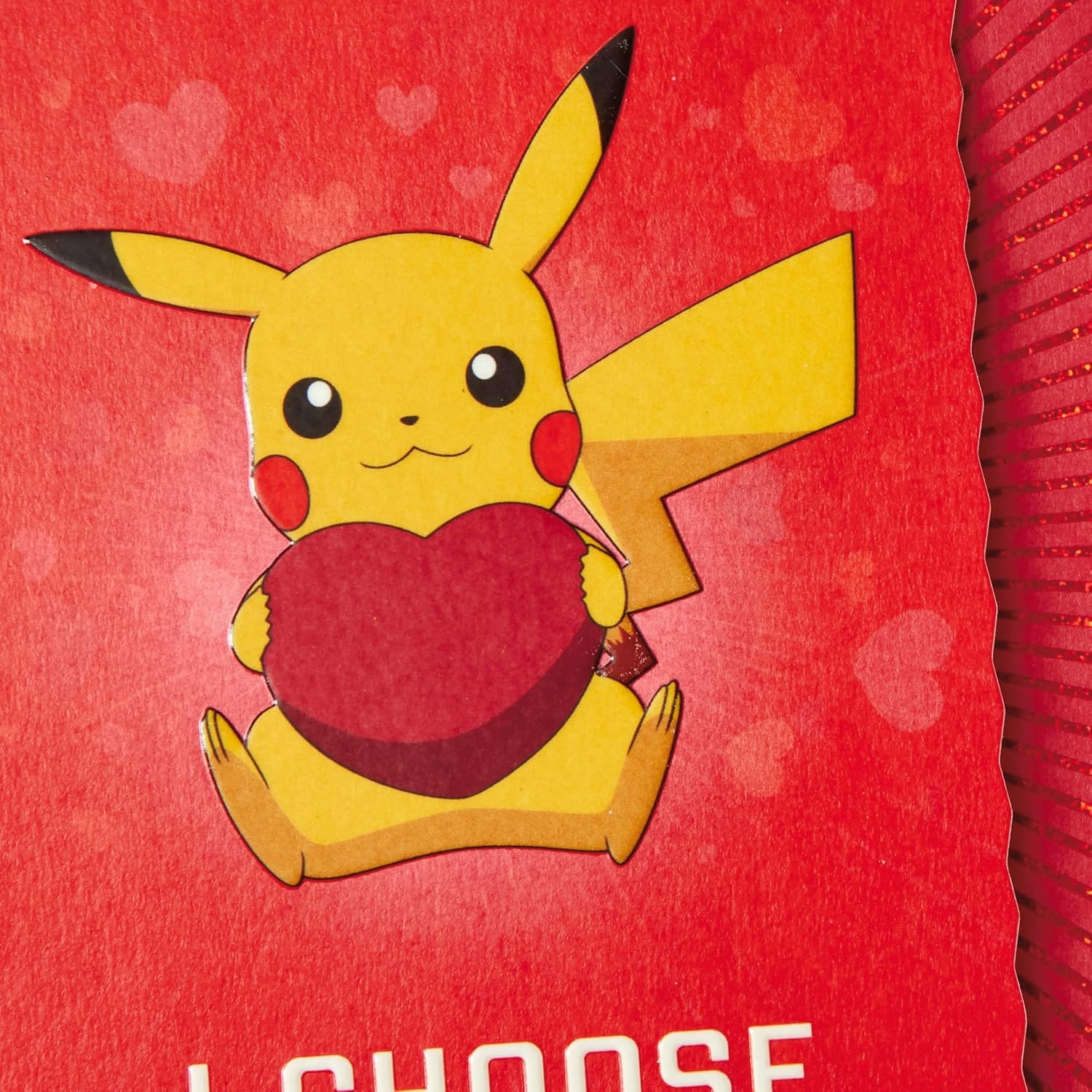 image:imageHallmark Pokmon Valentines Day Card Pikachu I Choose You Anniversary Card Love CardCard