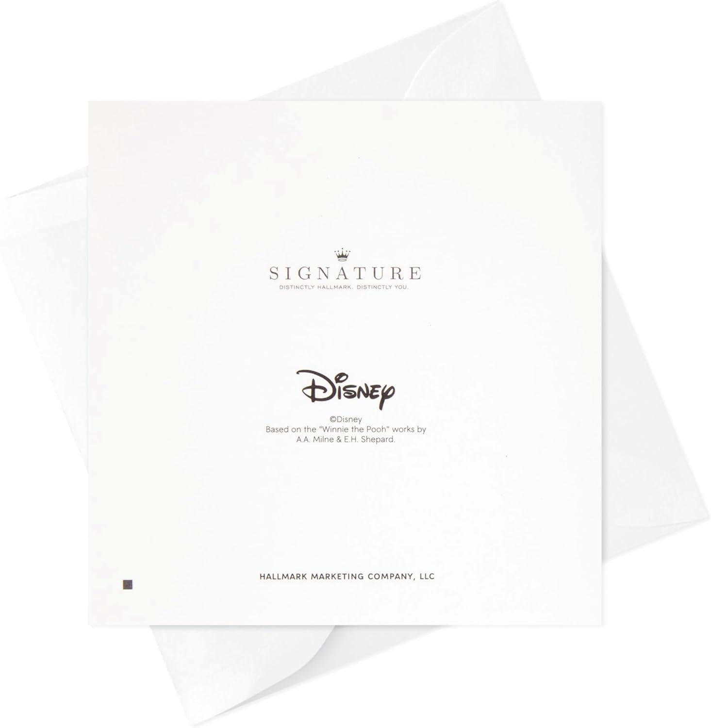 image:imageHallmark Signature Disney Baby Shower Card for New Parents Winnie the Pooh and Piglet Welcome New Baby CongratulationsAssorted Multicolor