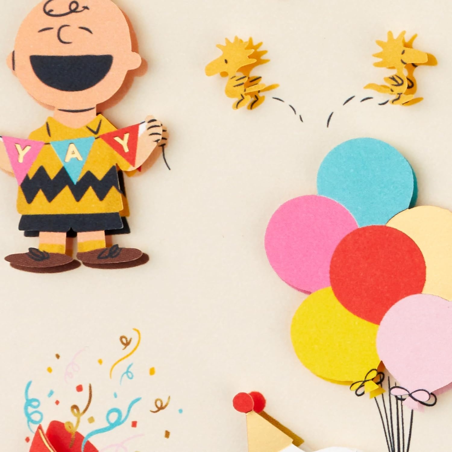 image:imageHallmark Signature Peanuts Birthday Card Charlie Brown and Friends Premium CardstockPeanuts