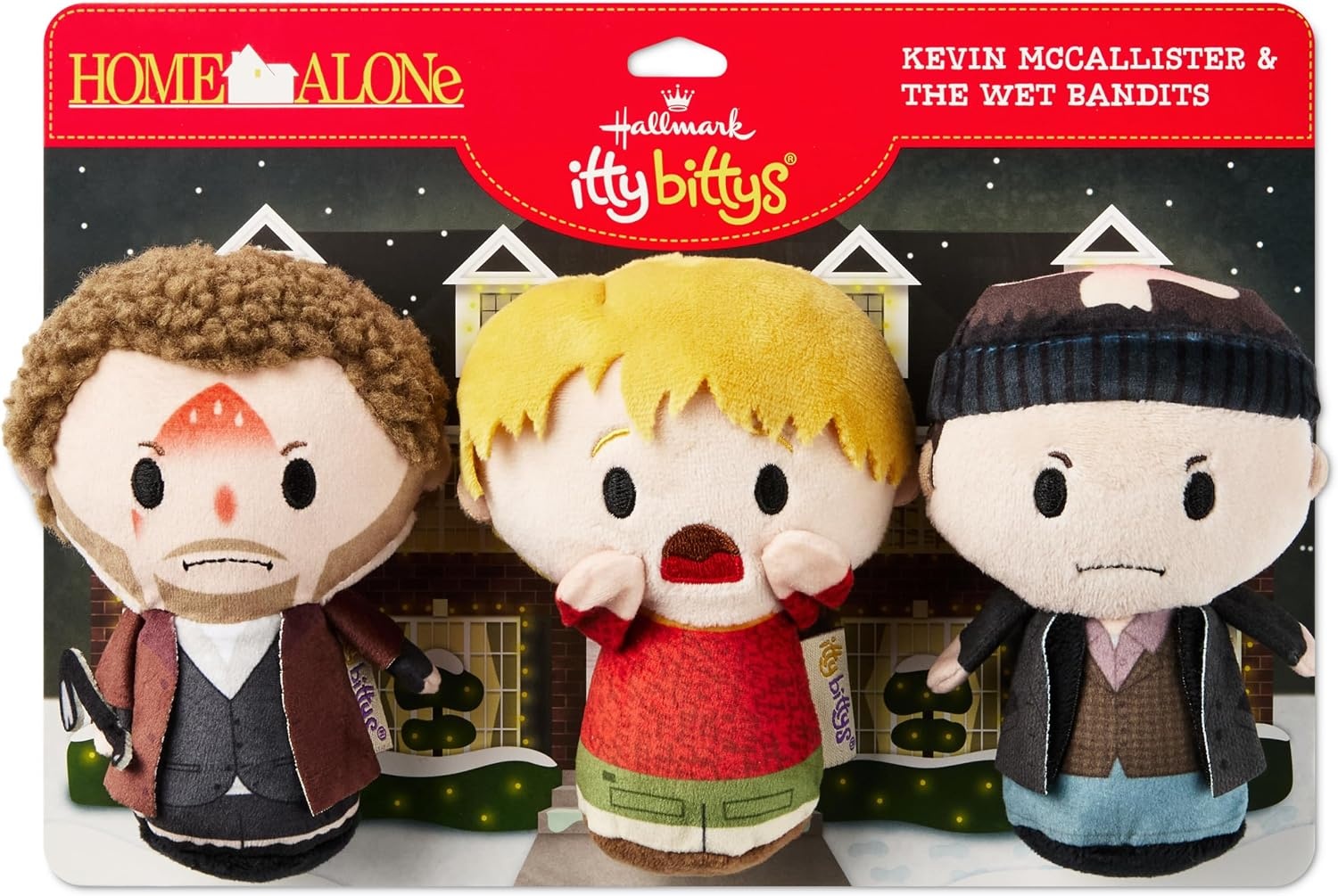 image:imageHallmark itty bittys Home Alone Plush Toys Set of 3 Kevin McCallister Marv and Harry Gift for Kids Fans Collectors