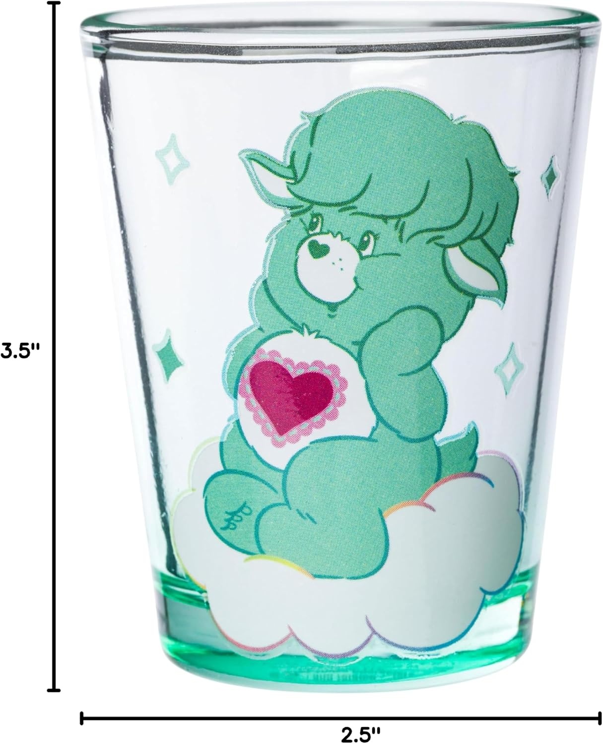 image:imageSilver Buffalo Rainbow Brite 4 Piece Mini Glass Set Featuring Starlite Twink Rainbow Brite and Puppy Brite 15 OuncesCare Bear Cousins