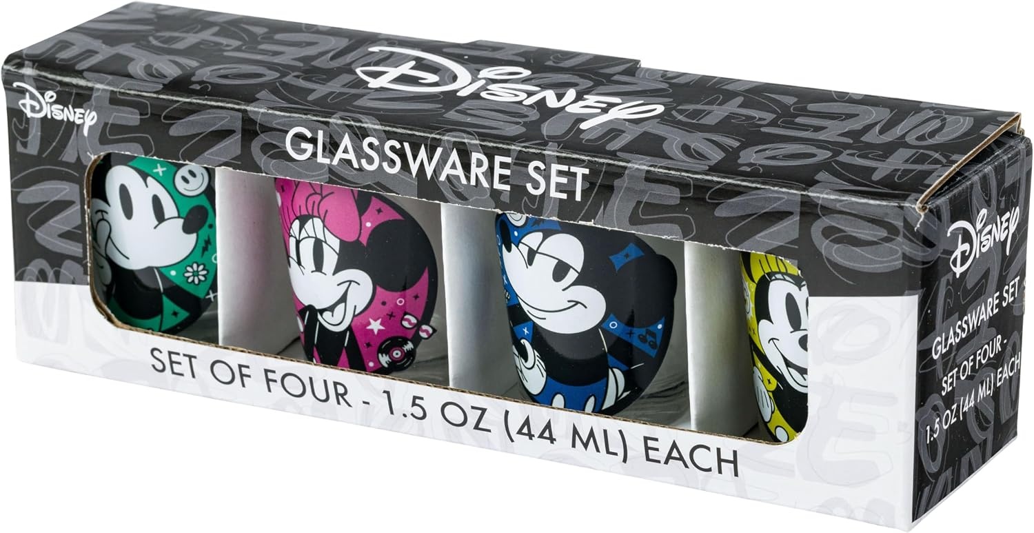 image:imageSilver Buffalo Rainbow Brite 4 Piece Mini Glass Set Featuring Starlite Twink Rainbow Brite and Puppy Brite 15 OuncesDisney Mickey and Minnie Mouse