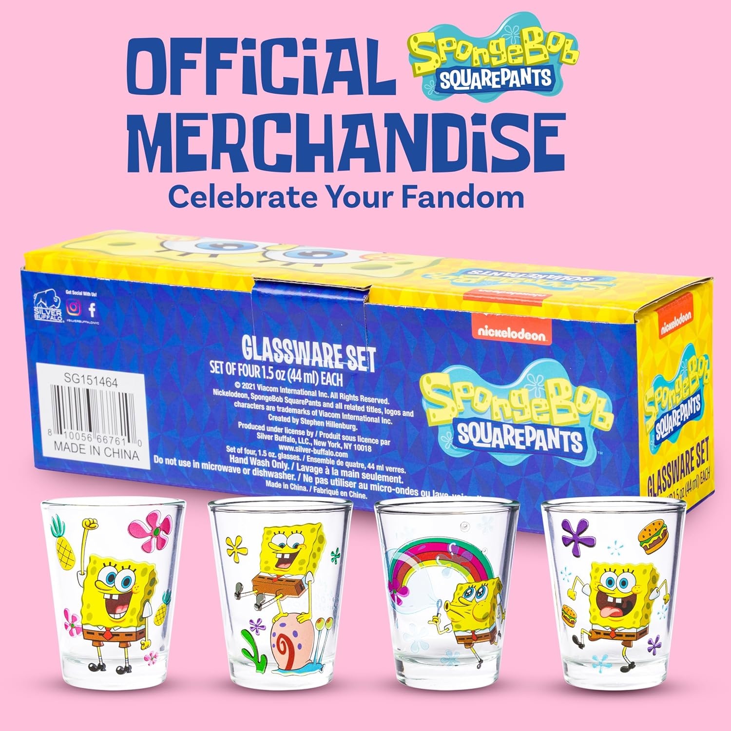 image:imageSilver Buffalo Rainbow Brite 4 Piece Mini Glass Set Featuring Starlite Twink Rainbow Brite and Puppy Brite 15 OuncesSpongebob Squarepants Poses
