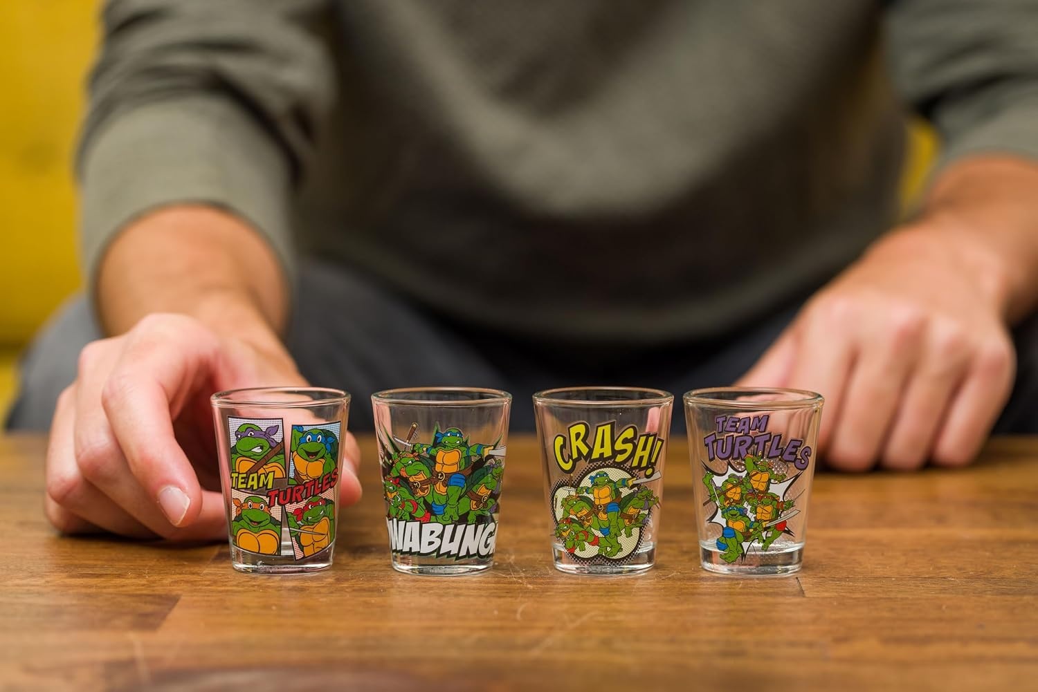 image:imageSilver Buffalo Rainbow Brite 4 Piece Mini Glass Set Featuring Starlite Twink Rainbow Brite and Puppy Brite 15 OuncesTMNT
