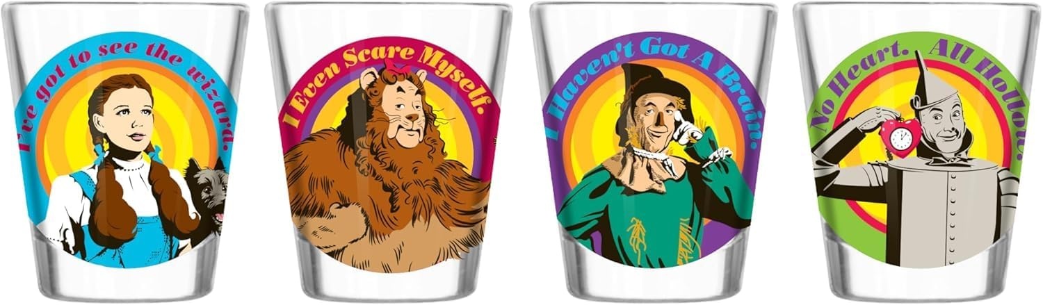 image:imageSilver Buffalo Rainbow Brite 4 Piece Mini Glass Set Featuring Starlite Twink Rainbow Brite and Puppy Brite 15 OuncesWizard of Oz