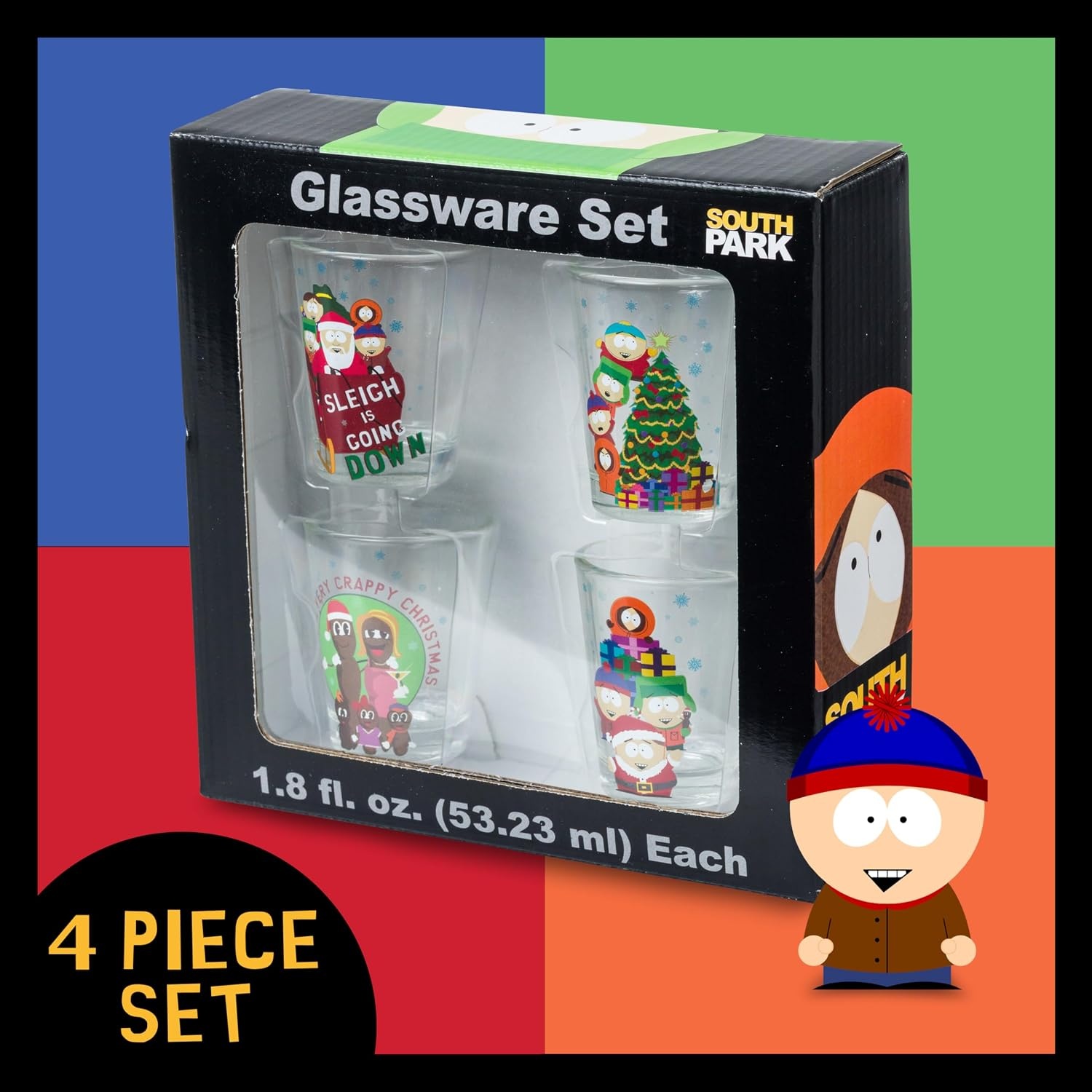 image:imageSilver Buffalo Rainbow Brite 4 Piece Mini Glass Set Featuring Starlite Twink Rainbow Brite and Puppy Brite 15 OuncesXmas Group