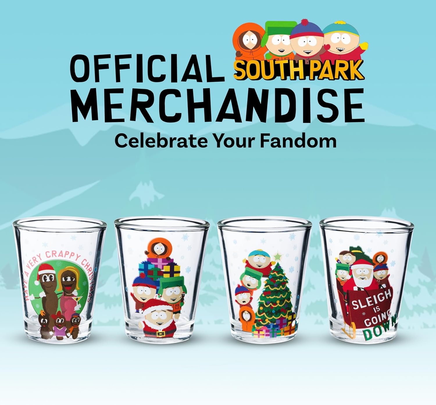 image:imageSilver Buffalo Rainbow Brite 4 Piece Mini Glass Set Featuring Starlite Twink Rainbow Brite and Puppy Brite 15 OuncesXmas Group