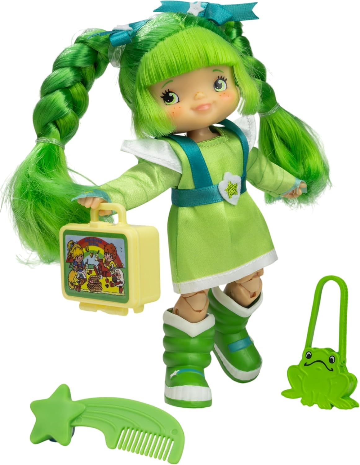 image:imageThe Loyal Subjects Rainbow Brite 55inch Tickled Pink Poseable Fashion Doll with 4 Surprise Reveal AccessoriesPatty OGreen
