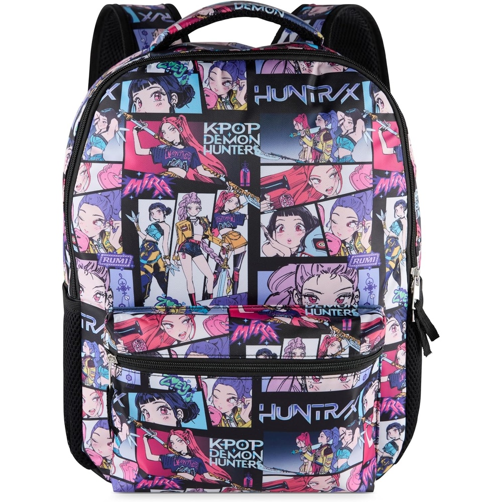 image:imageAI ACCESSORY INNOVATIONS Rainbow Brite Backpack for Girls 16 x 12 x 5 inch School Bag with Laptop PocketKpop Allover Print
