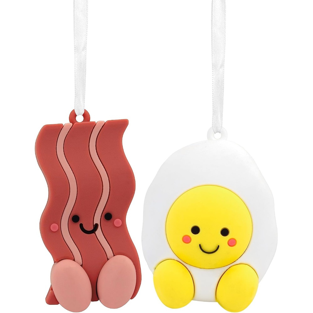 image:imageHallmark Better Together Apple and Caramel Magnetic Christmas Ornaments Set of 2 ShatterproofBacon  Eggs