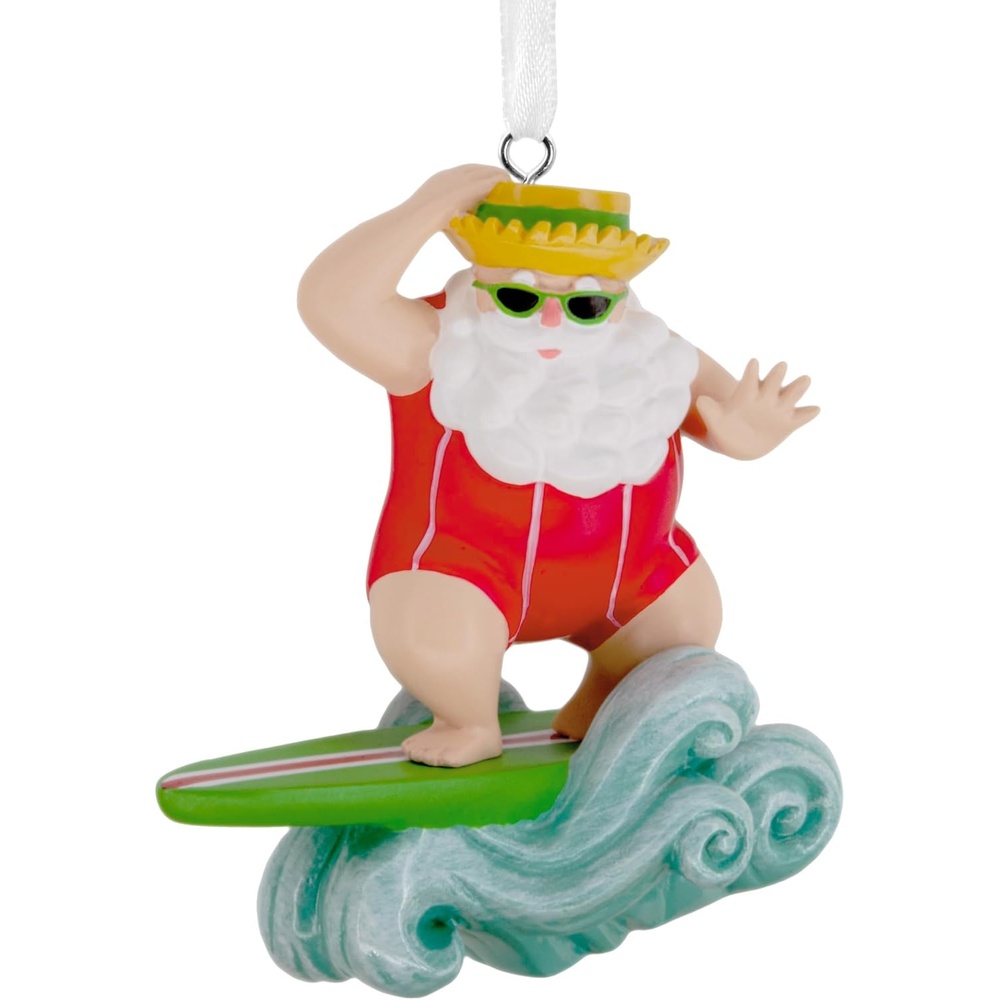 image:imageHallmark Christmas Ornament Surfing Santa Ornament Beach Gifts