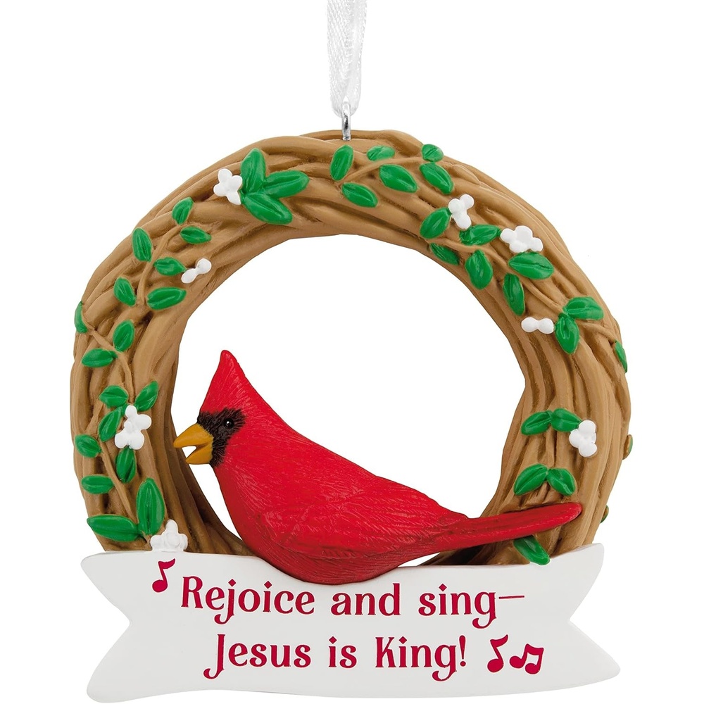 image:imageHallmark Dayspring Cardinal on Wreath Christmas OrnamentCardinal