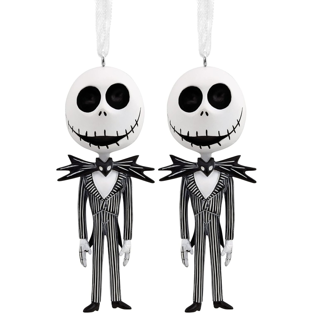 image:imageHallmark Disney Tim Burtons The Nightmare Before Christmas Jack Skellington Christmas OrnamentResin 138 x 358 x 125 inches1 Count Pack of 2